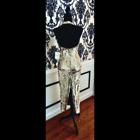 NWT Show Me Your Mumu Samba Midi Dress, S, Gold - Picture 4 of 6